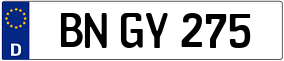 Trailer License Plate
